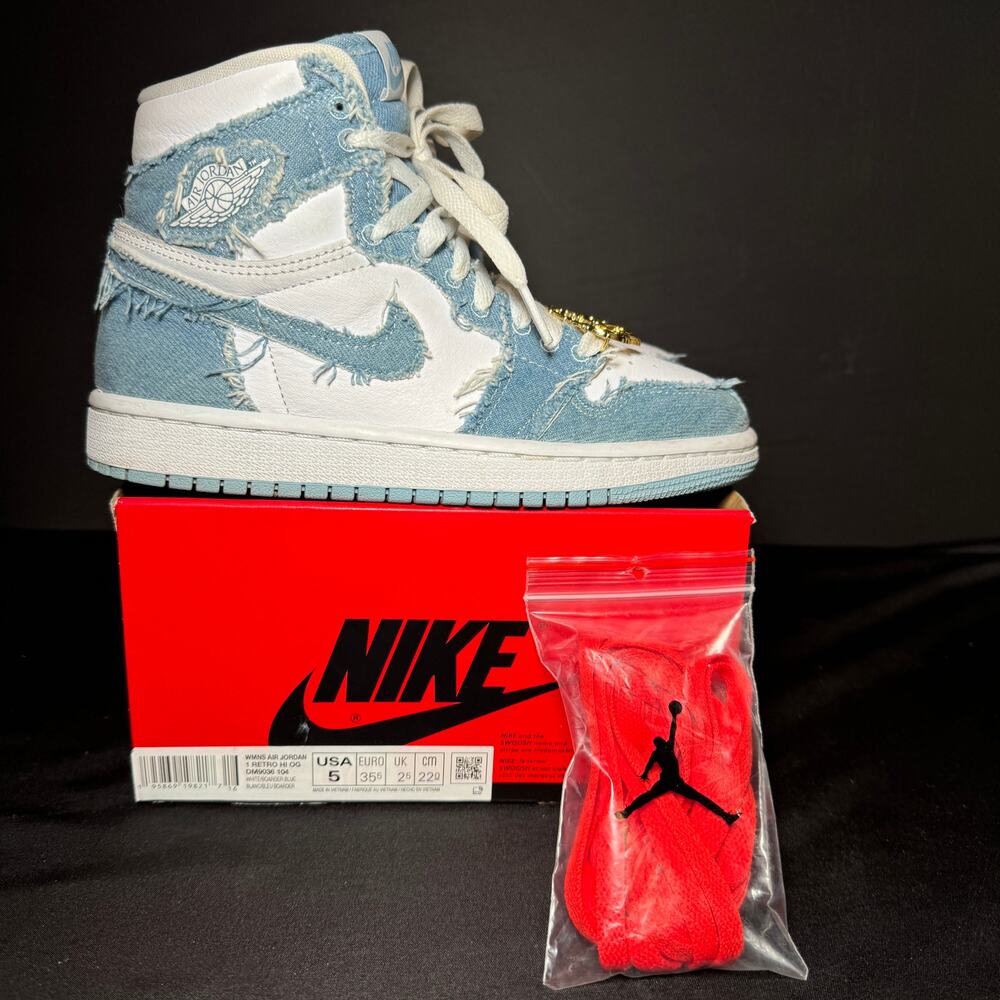 Size 5 - Wmns Air Jordan 1 Retro High OG Denim Women's Shoes